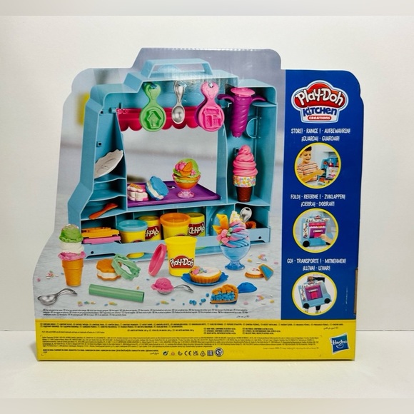 🆕 Play-Doh Ice Cream Truck Playset With 20 Tools & 5 Modeling Compound Colors - Picture 6 of 7